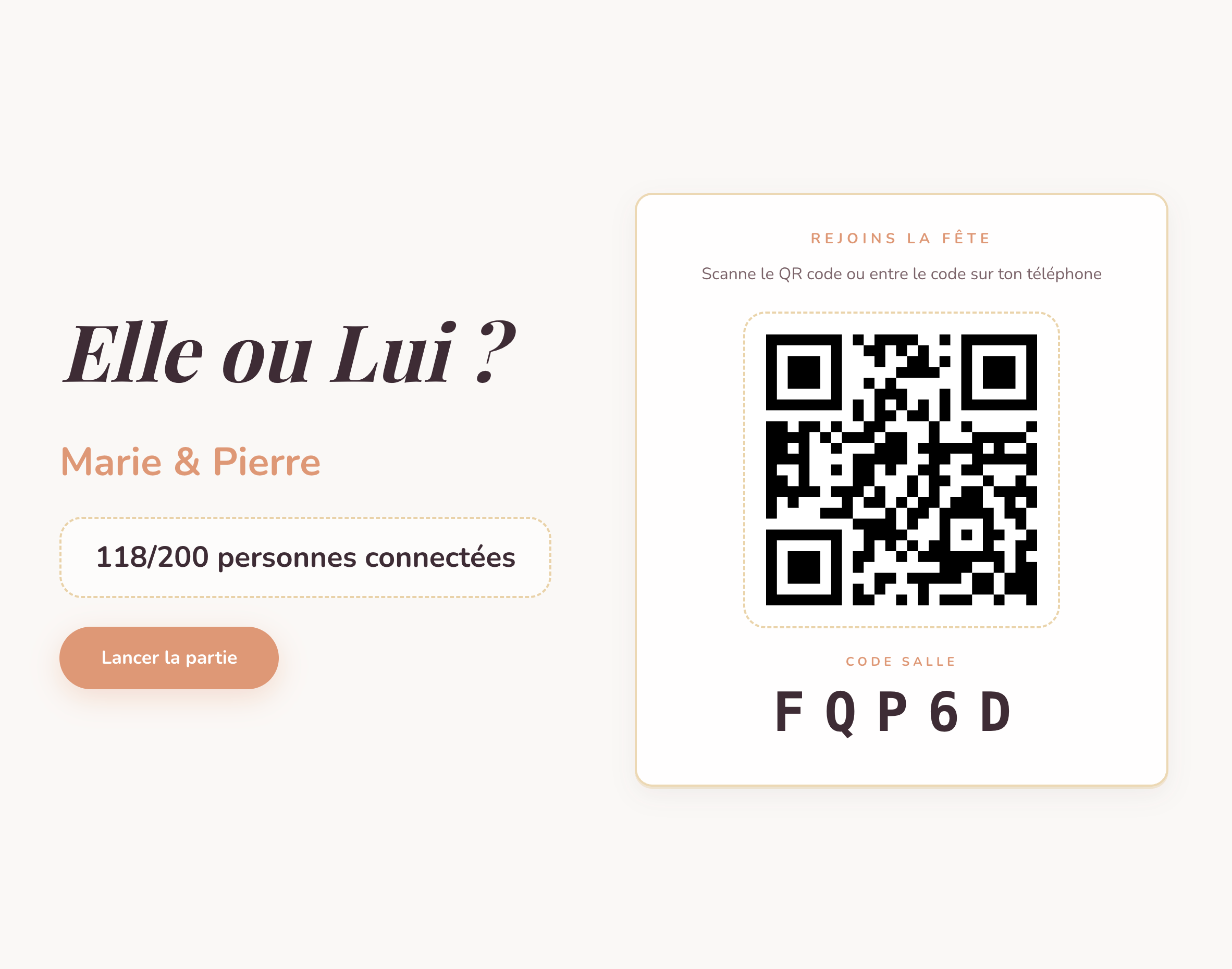 Les invités rejoignent